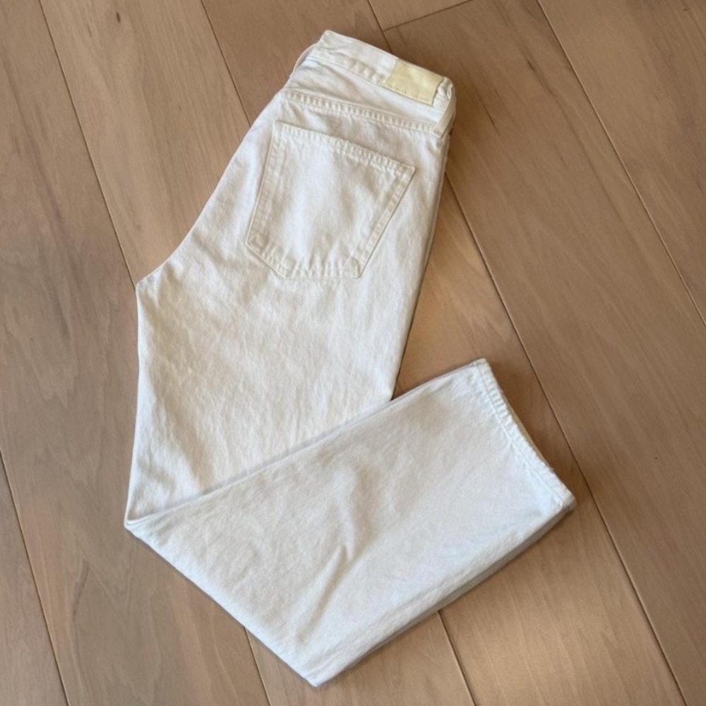 Citizens of Humanity McKenzie Curved Straight Pant in White Chalk
